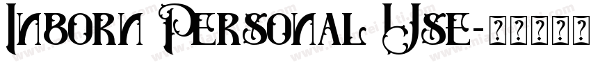 Inborn Personal Use字体转换